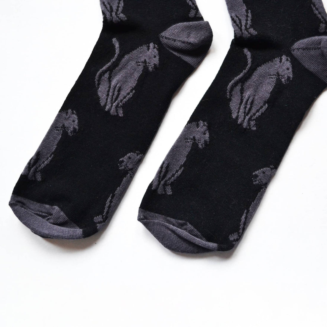 Bare Kind Socks, Black Panther Bamboo Socks - Black Single Pair